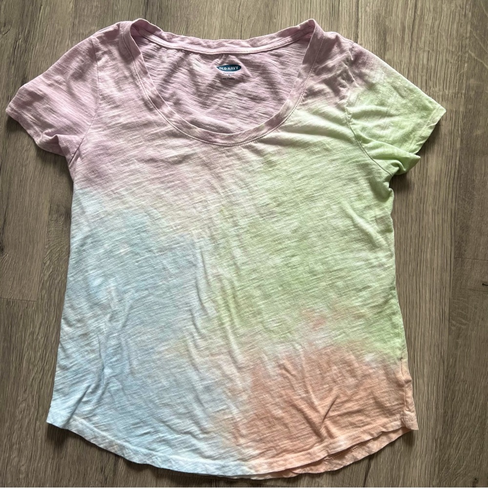 Old Navy Relaxed EveryWear Tie-Dye Scoop-Neck Tee - Womens